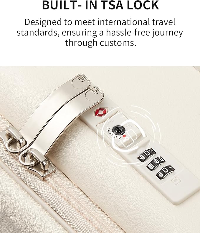 aji Expandable Top Opening 26 Inch Checked Luggage - Image 10