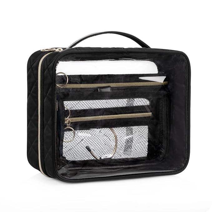 CUBETASTIC Clear Toiletry Bag, Transparent Travel Makeup Bag Small Hanging - Image 8