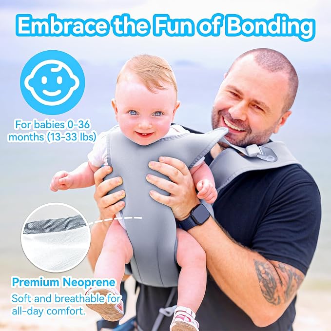 Baby Carrier, Dual-Use Adjustable Baby Sling Support Infant Chest Holder - Image 3