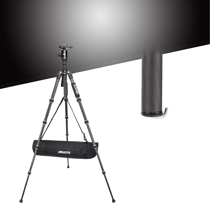 ZOMEI Z669C Carbon Fiber Portable Tripod - Image 9