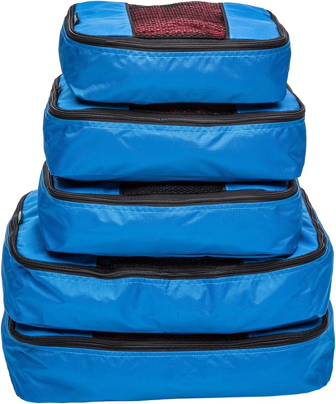 TravelWise Luggage Packing Organization Cubes 5 Pack, 2 Small, 2 Medium - Image 2