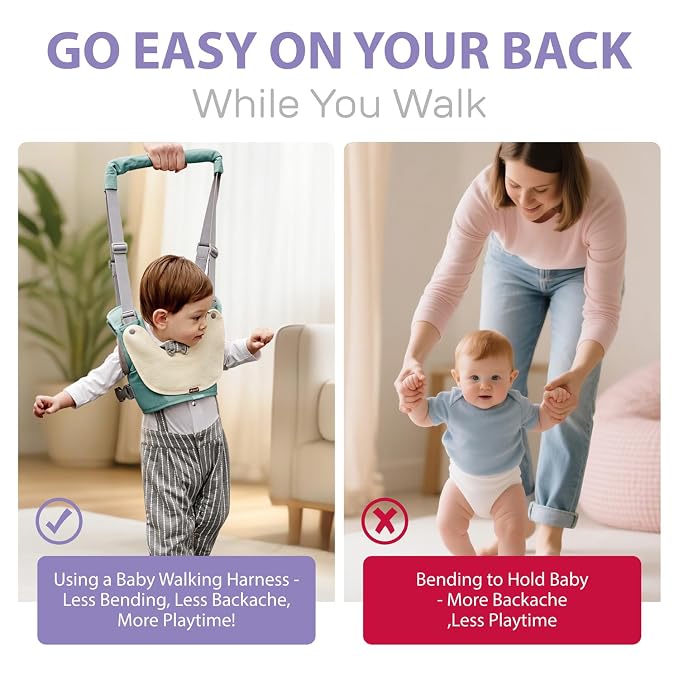 Baby Walking Harness-Handheld Assistant Belt- Toddler Infant Walking Aid - Image 6