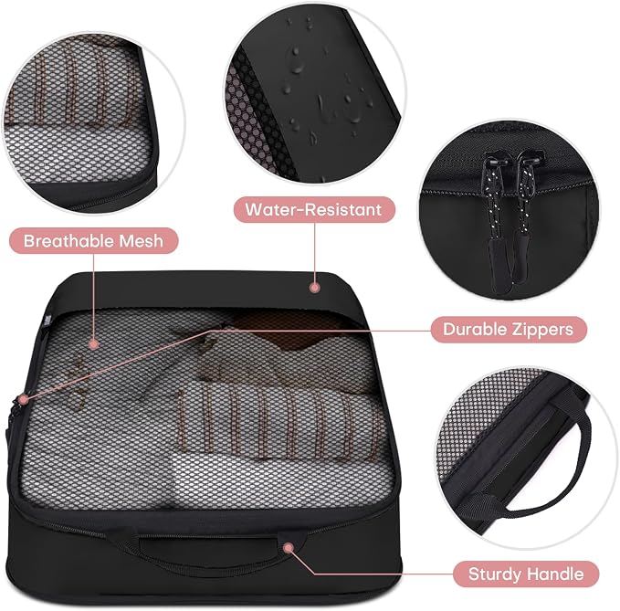 4 PCS Set Compression Packing Cubes - Image 5