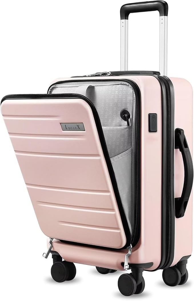 LUGGEX Carry On Luggage 22x14x9 Airline Approved, Polycarbonate Hard Suitcase by LuggeXLUGGAGE