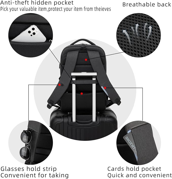 DUSLANG 17 Inch Laptop Backpack - Image 8