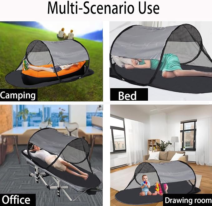 CMINGJ Large Pop Up Mosquito Tent, Portable Foldable Mosquito Net - Image 4