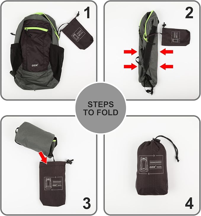 GOX Foldable 20l Backpack For Travel Lightweight Hiking Packable Daypack for - Image 5