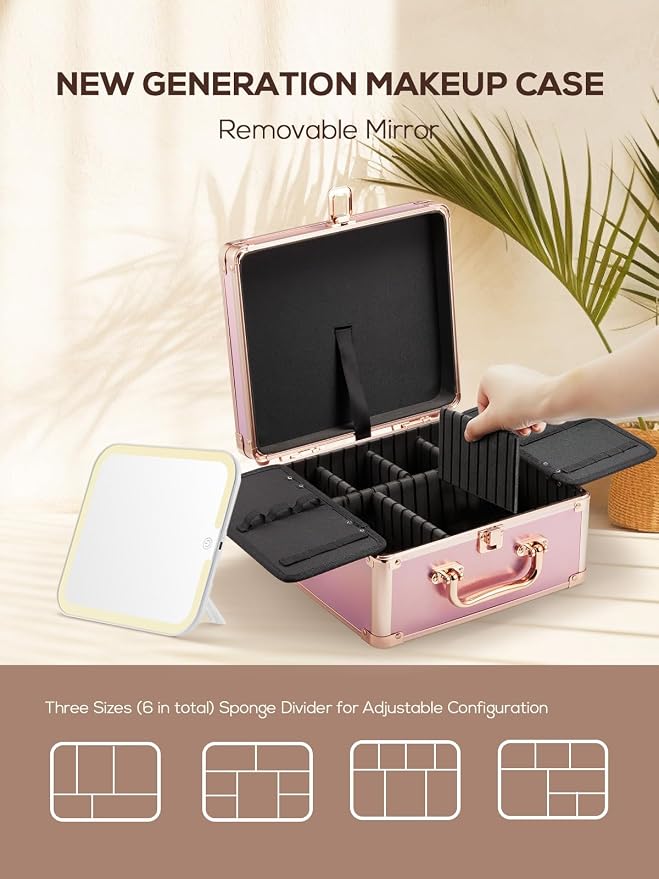 OMIRO Makeup Case, Makeup Bag - Image 5
