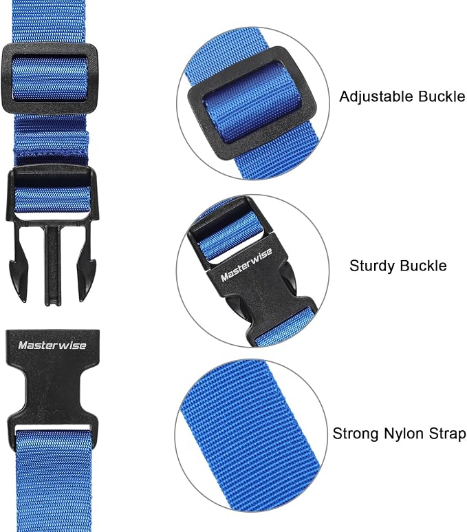 Buckle with Clips, Adjustable Nylon Straps with Buckle, Packing Strap - Image 2
