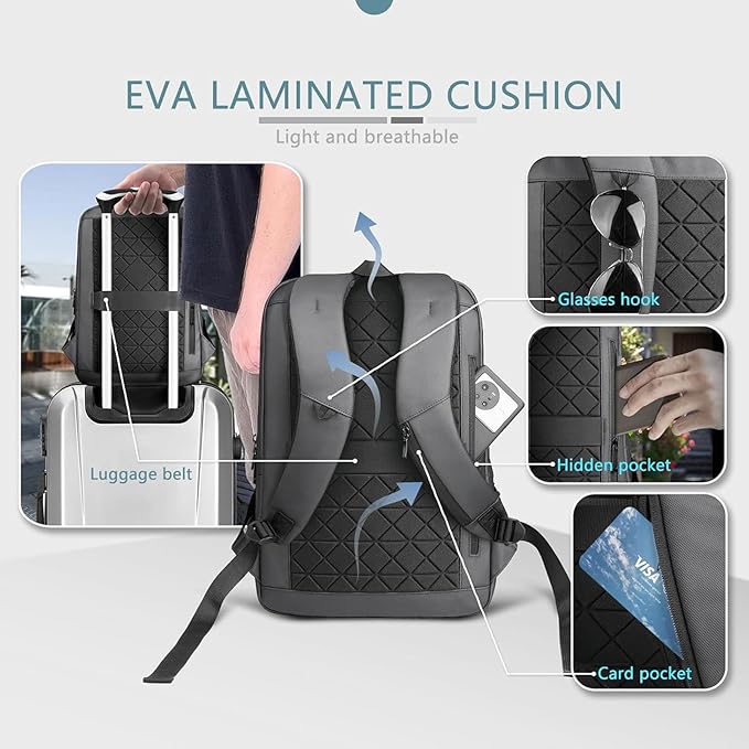 hk Laptop Backpack for Men - Image 6