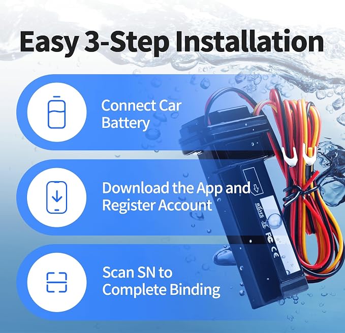 Wired GPS Tracker for Vehicles, No Monthly Fee, No Subscription, Real-Time - Image 5