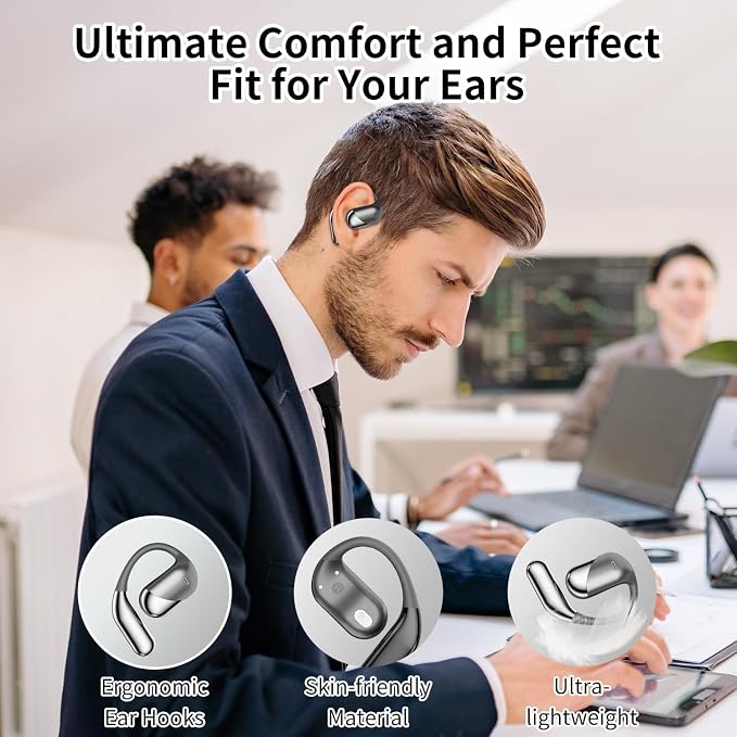 Open Ear Bluetooth 5.4 Headphones, Wireless Earbuds Sport Over Earphones - Image 8