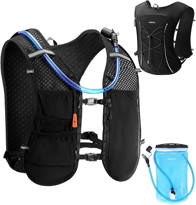 ECOHUB Running Hydration Vest Backpack, Lightweight Breathable Pack by ECOHUB