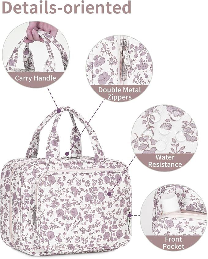 Narwey Hanging Floral Toiletry Bag - Image 7