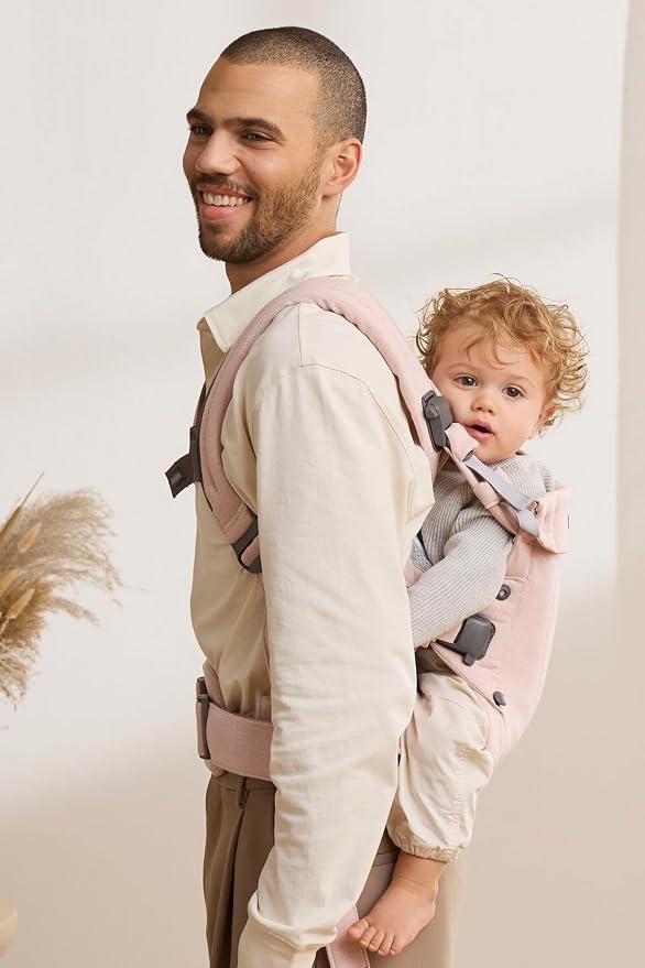 BabyBjörn Baby Carrier Harmony, Light Pink, Woven Mélange | 3-in-1 Ergonomic - Image 7
