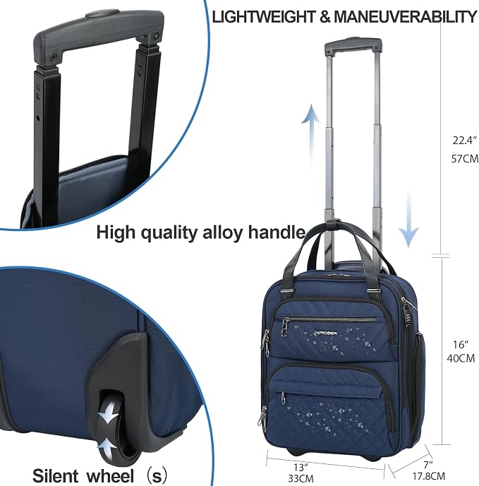 KROSER Carry On Underseat Multi-functional, 16-inch Underseater Lightweight - Image 3