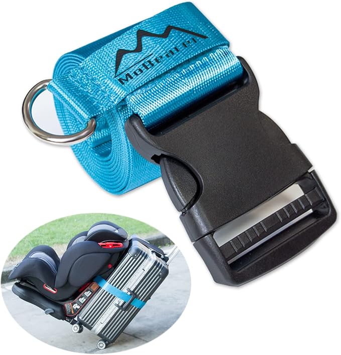 Car Seat Travel Belt to Suitcase, Car Seat Travel Strap to Convert Kid Car Seat by MoBearer