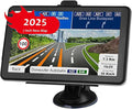 GPS Navigation for Car, Latest 2025 Map 7 inch Touch Screen Car GPS, Voice Turn by LONGRUF