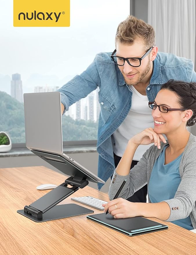 Nulaxy Height Adjustable Laptop Stand - Image 7