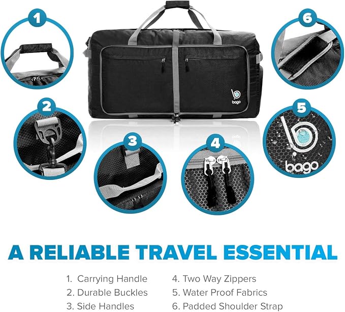 Bago Large Foldable Duffel Bags - Image 3