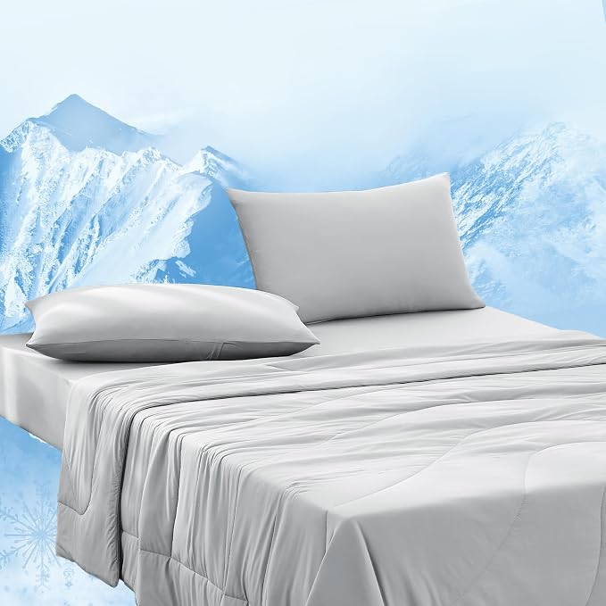 Dream Valley® Outlast® Deepsleep Cooling Comforter, Twin Size, NASA-Grade Space by DreamValley