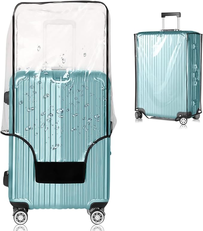 Suitcase Covers for Luggage – TSA Approved Clear PVC Luggage Protector Cover by Gigabit
