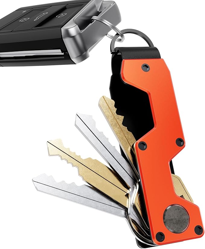 Key Organizer Compact Key Holder Metal Key Chain Minimalist key case key holder - Image 8