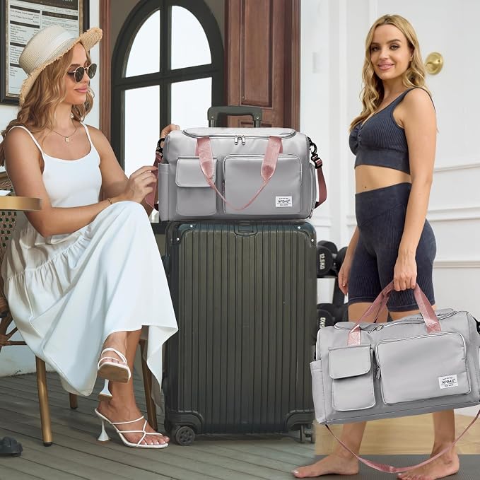 NPBAG Women Travel Duffel, Gym Workout Overnight Bag, Mommy Hospital Bag - Image 7