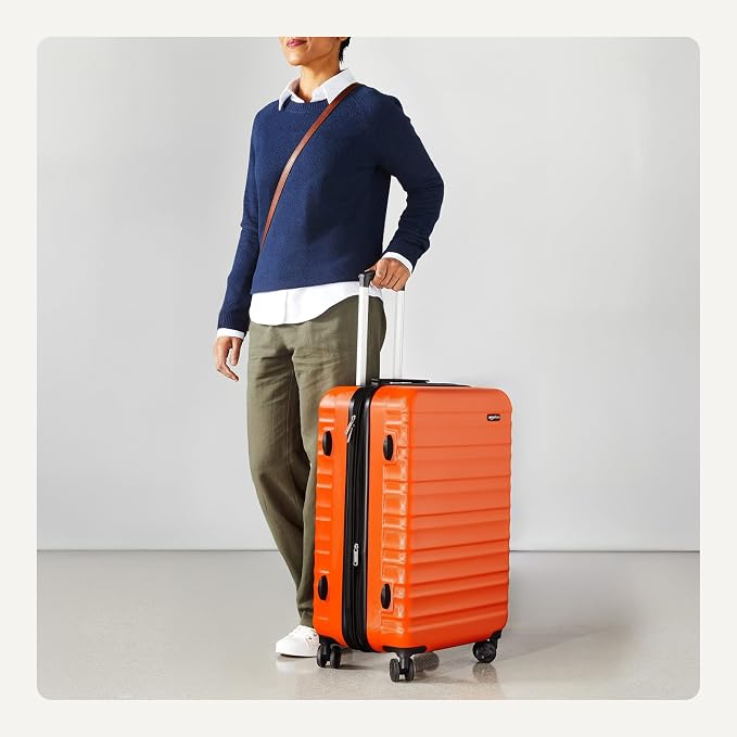 Amazon Basics 26" Hardside Medium Checked Luggage, Hardshell Suitcase - Image 3