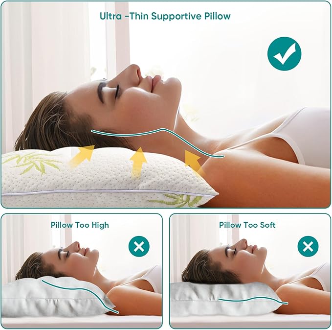 MINUPWELL Ultra Flat Small Pillow - Image 5