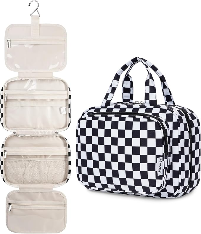 Narwey Hanging Toiletry Bag for Women Travel Makeup Bag Organizer Toiletries by Narwey