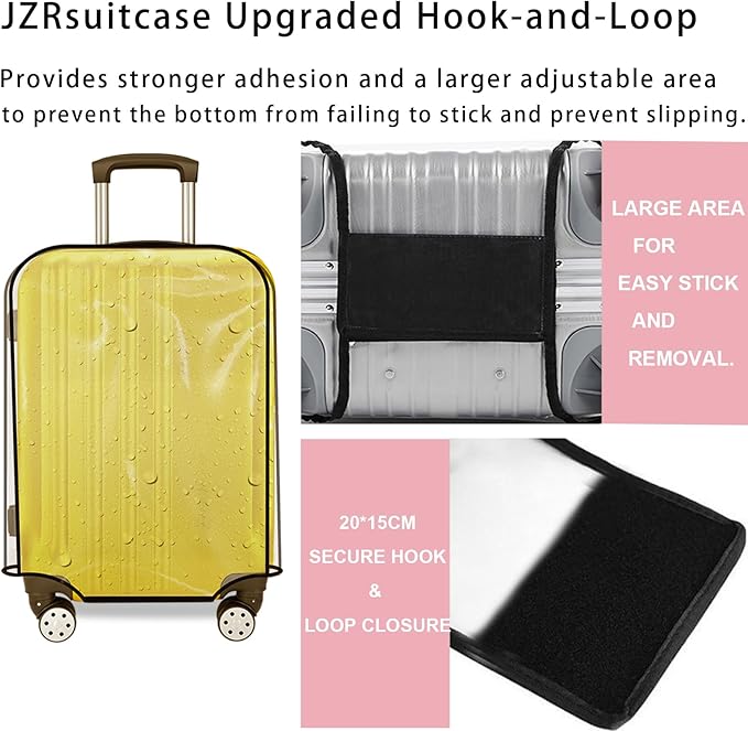 Suitcase Cover for 28" Luggage TSA Approved Clear PVC Thickened Protective - Image 3