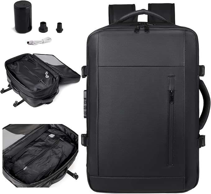 Vacuum-sealed travel computer backpack, Water-Resistant, - Image 9