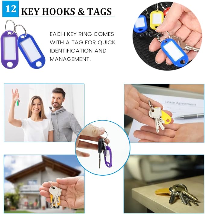 Portable Zippered Key Organizer, Waterproof Fireproof Key Case - Image 3