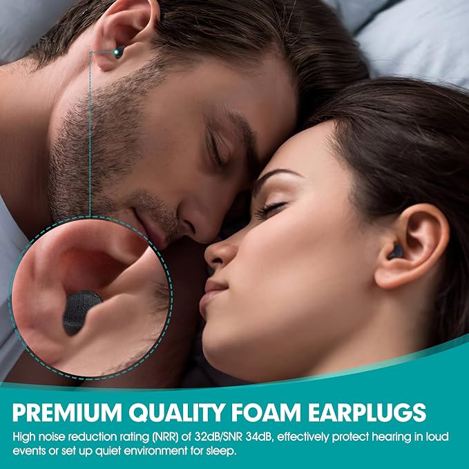 200 Pairs Earplugs for Noise Cancelling Individual Bagged Foam EarPlugs for - Image 2