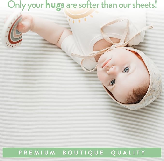 Travel Crib Fitted Sheets Compatible - Image 5