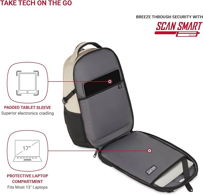SwissGear Mini 1900 Scansmart Slim Version Laptop Backpack - Image 2