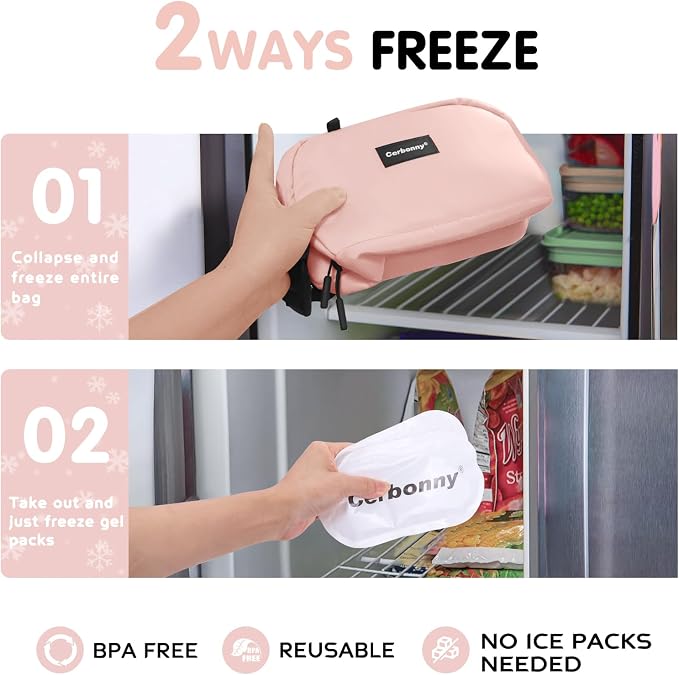 Small Cooler Bag Freezable Lunch Bag - Image 4