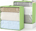 Clothes Storage Bags, Foldable Thick Fabric Blanket Storage Bags, Large Clear by Hopack