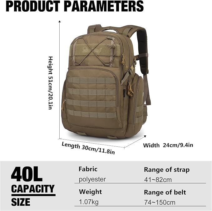 Mardingtop 40L Tactical Backpack - Image 3