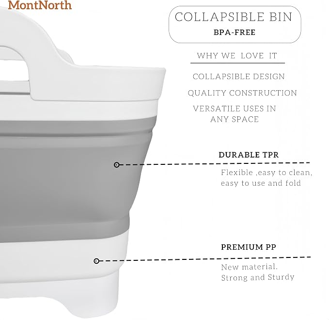 Collapsible Wash Basin 9L, Foldable Dish Tub - Image 5