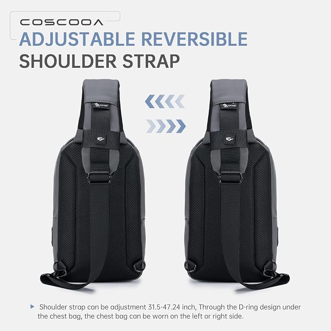 Sling Bag for Men, Anti-theft Crossbody Bag - Image 7