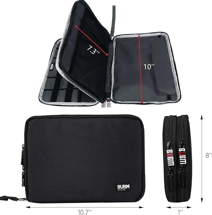 BUBM Double Layer Electronics Organizer/Travel Gadget Bag - Image 5