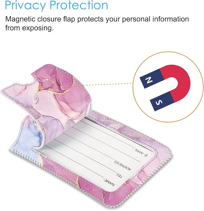 Fintie Luggage Tags, Privacy Cover ID Label - Image 3