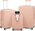 Hard Shell Suitcases Expandable Travel Luggage Sets 3 Piece, Carry on and Check by HanTrip