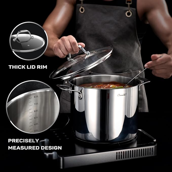 Stainless Steel Nonstick Pots and Pans Set - Image 6