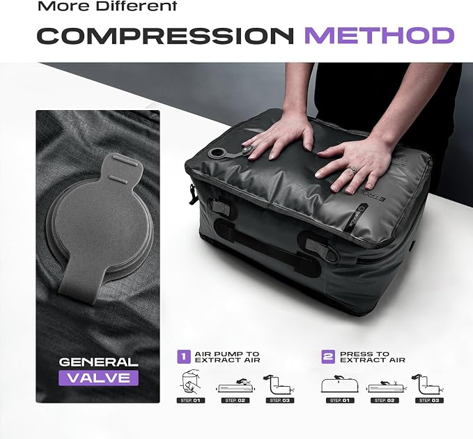 TPU Vacuum Bag for Travel, 70D Nylon Reusable Compression Bag - Image 4