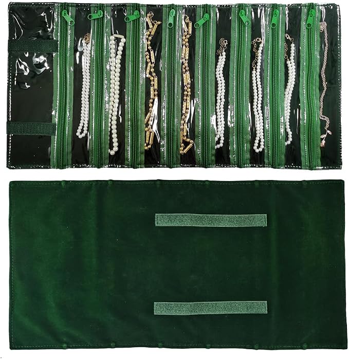 Travel Jewelry Roll Bag Portable Organizer Pouch - Image 3