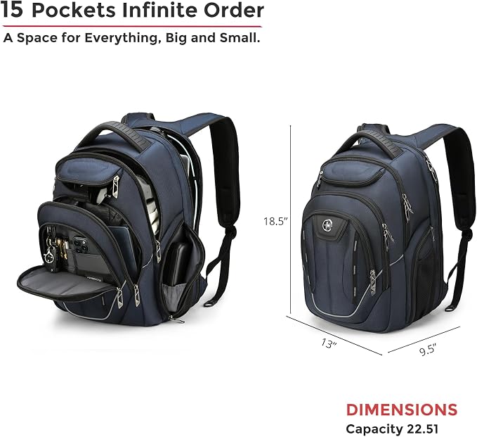 Swissdigital Design TSA Business Laptop Backpack - Image 6