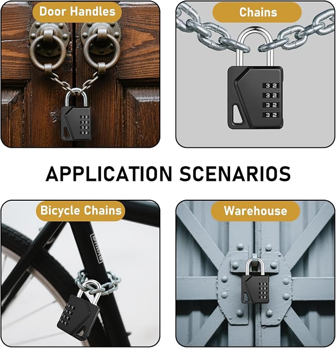 LAFENLIN 2 Pack Combination Locks, Locker Locks - Image 7